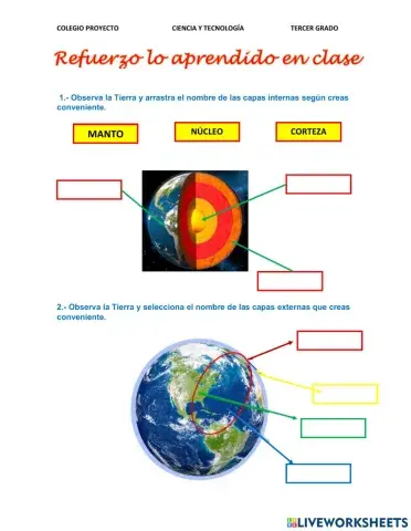 Estructura de la Tierra -Capas