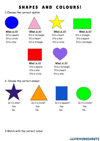 Shapes and colours