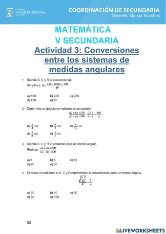 Conversión de sistemas de medidas angulares