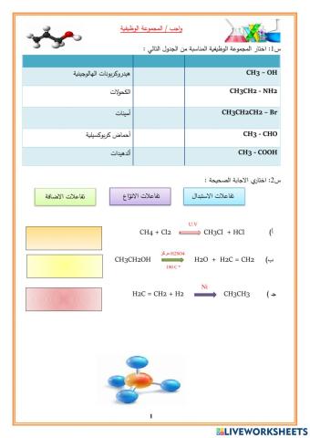 المجموعات الوظيفية