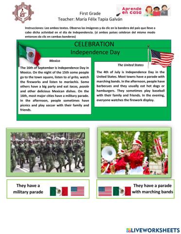 Talking about celebrations