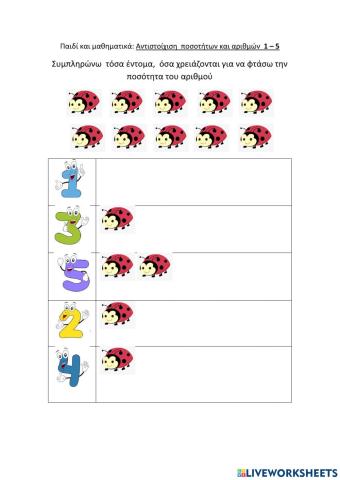 Αριθμοί 1-5