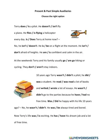 Present & Past Simple Auxiliaries