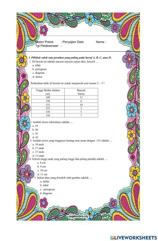 Penyajian data Kelas 5