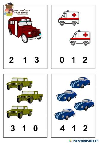 Counting Worksheets 1-5