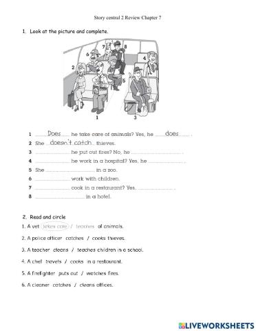 Story central 2 chapter 7 review