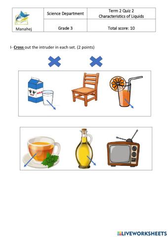 Characteristics of Liquids
