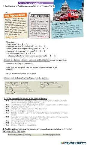 Persuading and negotiating (unit 2C)