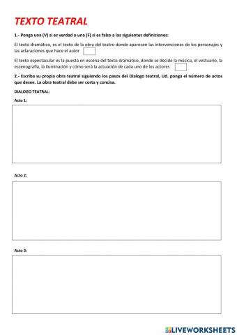 Texto teatral