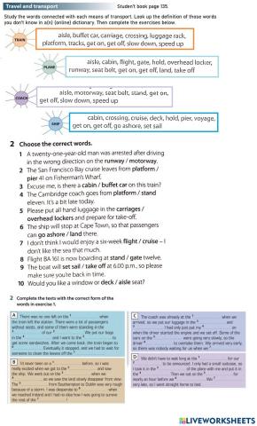 Travel and transport