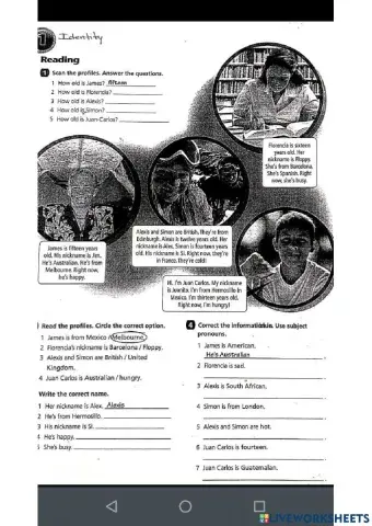 Personal information