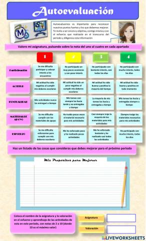 Autoevaluación