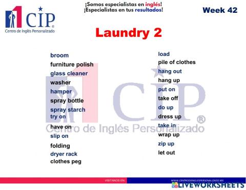 Laundry 2 week 42