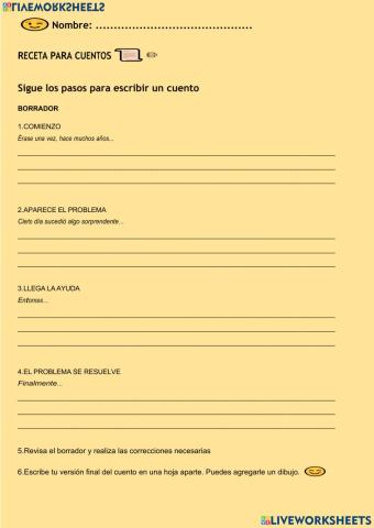 Receta para cuentos