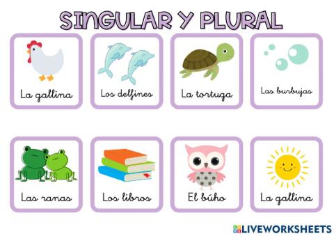 ¿Singular o plural?