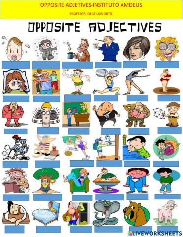 Opposite adjetives