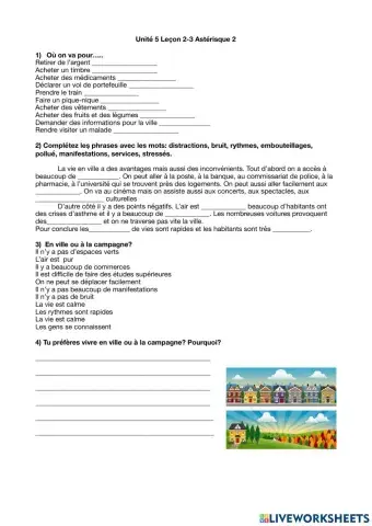 Astéique 2 unit. 5 leçon 2-3