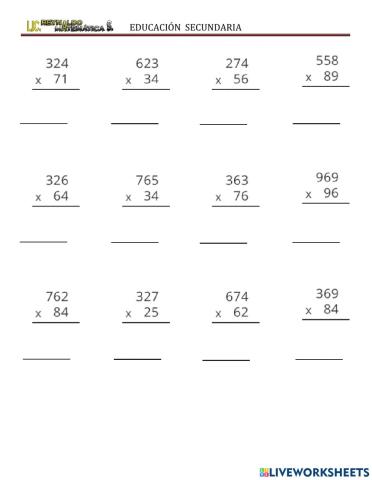 Multiplicación clásica