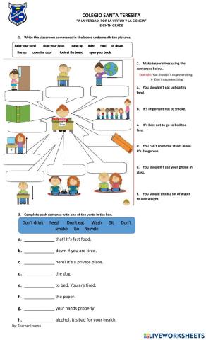 Imperatives worksheet