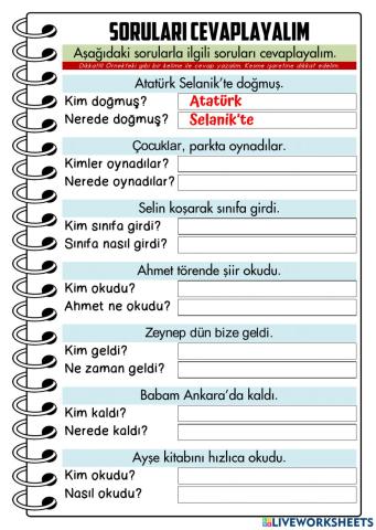 Soruları Cevaplayalım