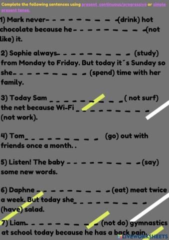 Present Simple vs Present Continuous