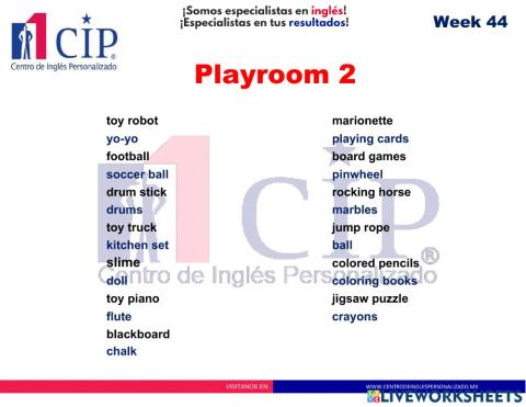 Playroom 2 week 44