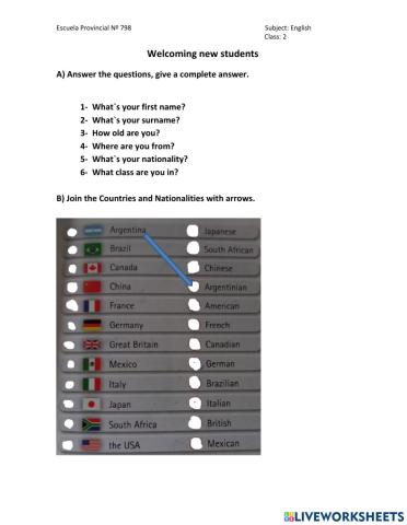 Welcoming new students 2