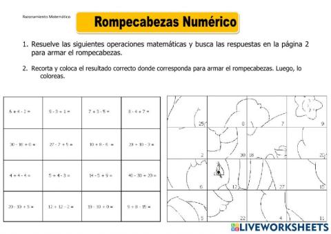 Rompecabeza numerico