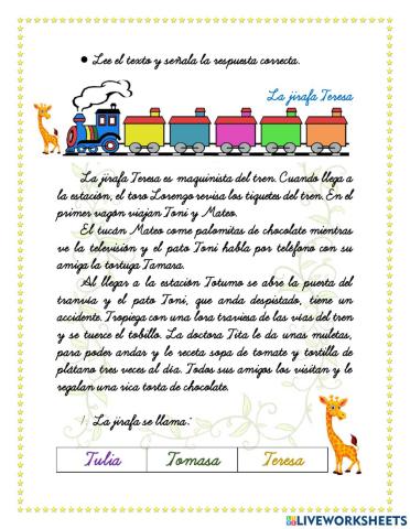 Uso de mayúsculas y comprensión lectora