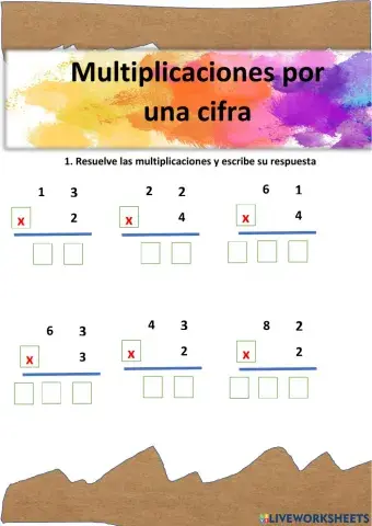 Multiplicación por una cifra