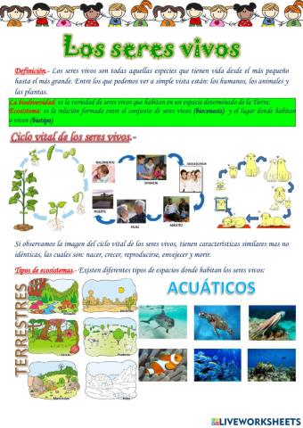 Los seres vivos