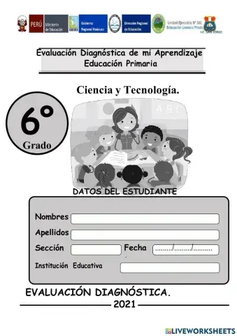 Evaluación diagnostica Ciencia y Tecnología