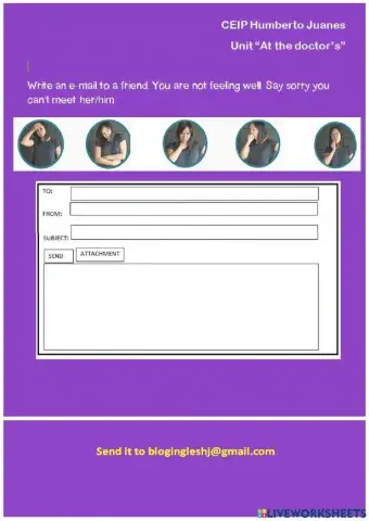 E-mail. Saying Sorry. Cancelling plans.