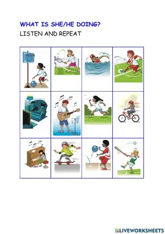 What is she-he doing?