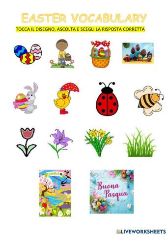 Easter vocabulary