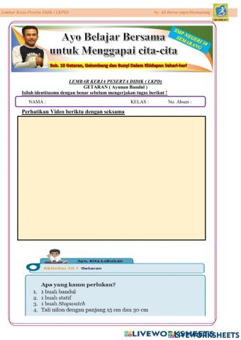 LKPD Getaran Aktivitas 10.1