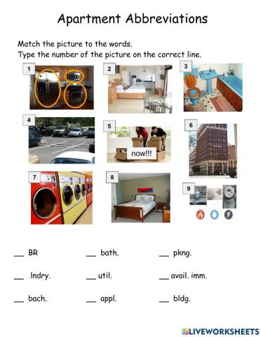 Apartment Abbreviations