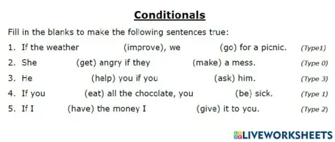 Conditionals review