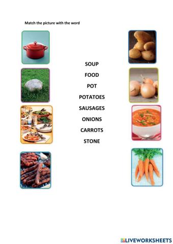 Matching activity (food)