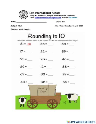 Rounding to the Nearest 10