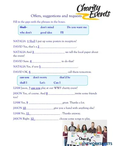 Offers, suggestions and requests