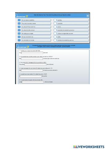 Modals and modal perfects