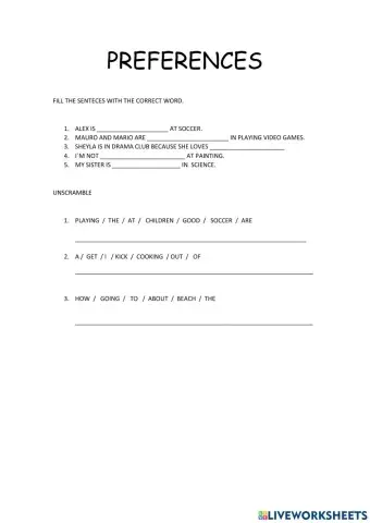 Preferences