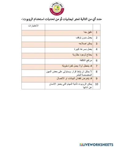 تحديات الروبوت