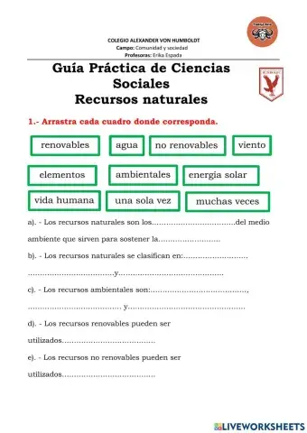 Recursos naturales