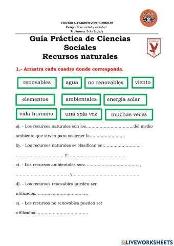 Recursos naturales