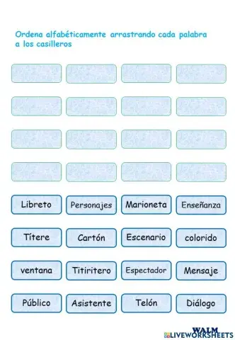 Ordenar alfabéticamente