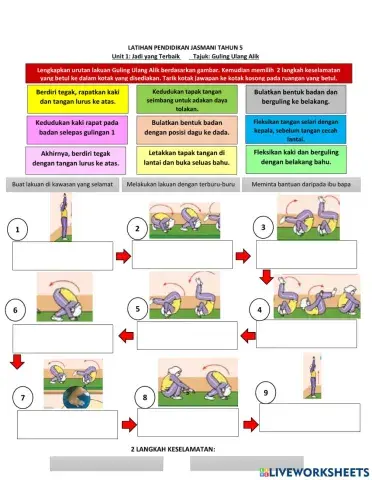Pendidikan Jasmani Tahun 5-Gulingan Ulang Alik