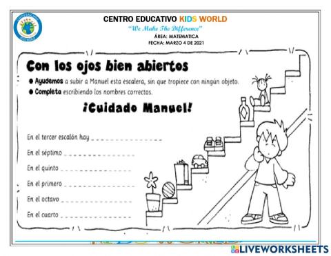 Los numeros ordinales