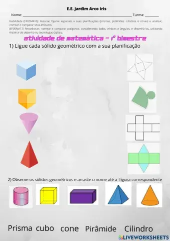 Atividade Sólidos Geométricos